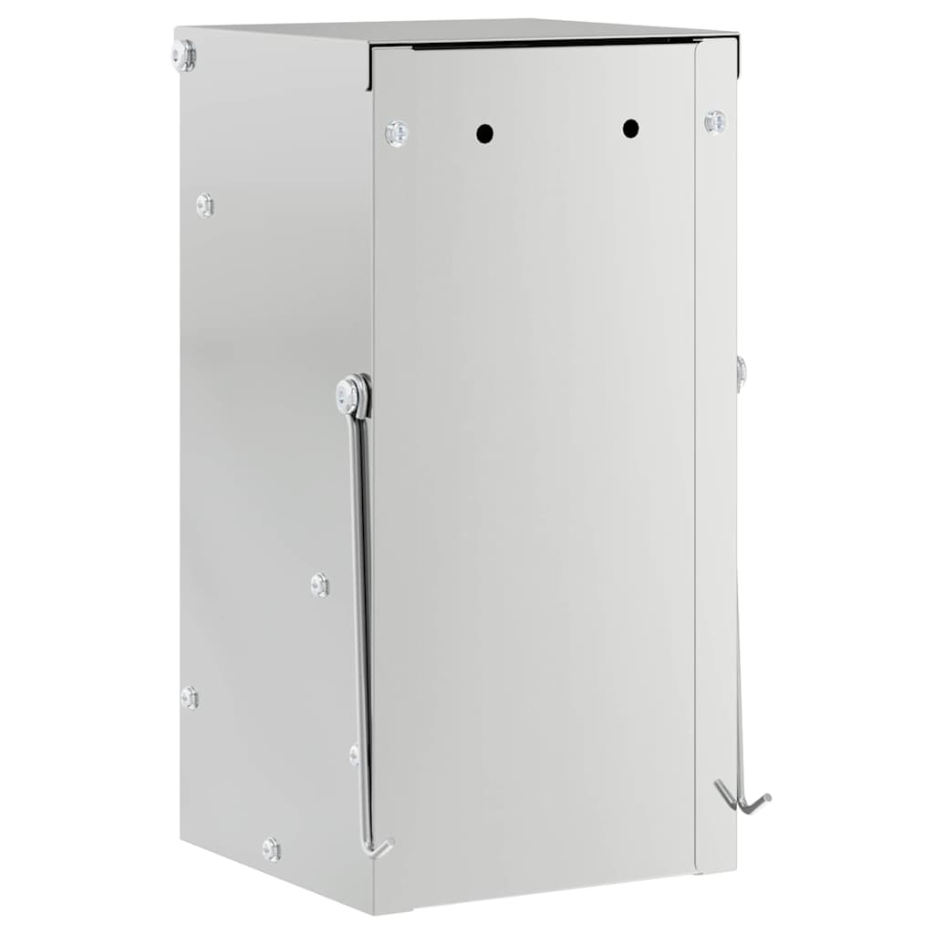Rabbit Feeder Silver 12.5 x 12.5 x 25 cm Galvanised Steel