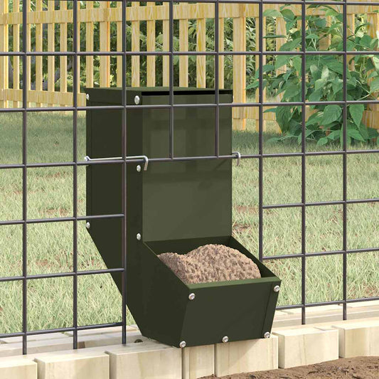 Rabbit Feeder Olive Green 12.5 x 26 x 28.5 cm 1 kg