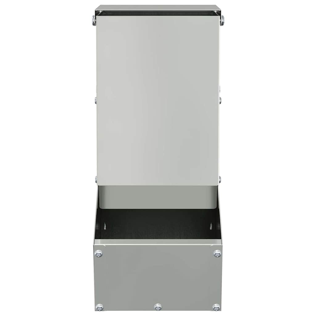 Rabbit Feeder Silver 12.5 x 26 x 28.5 cm Galvanised Steel