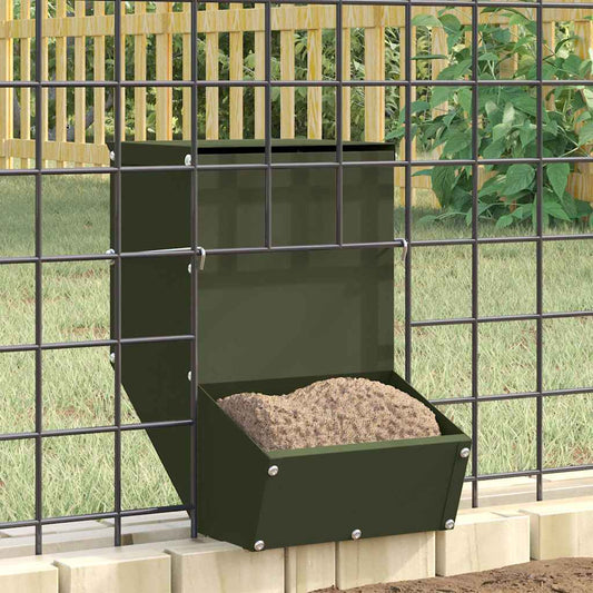 Rabbit Feeder Olive Green 17.5 x 26 x 28.5 cm 1.5 kg
