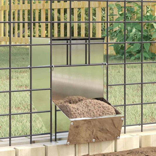Rabbit Feeder Silver 17.5 x 26 x 28.5 cm 1.5 kg