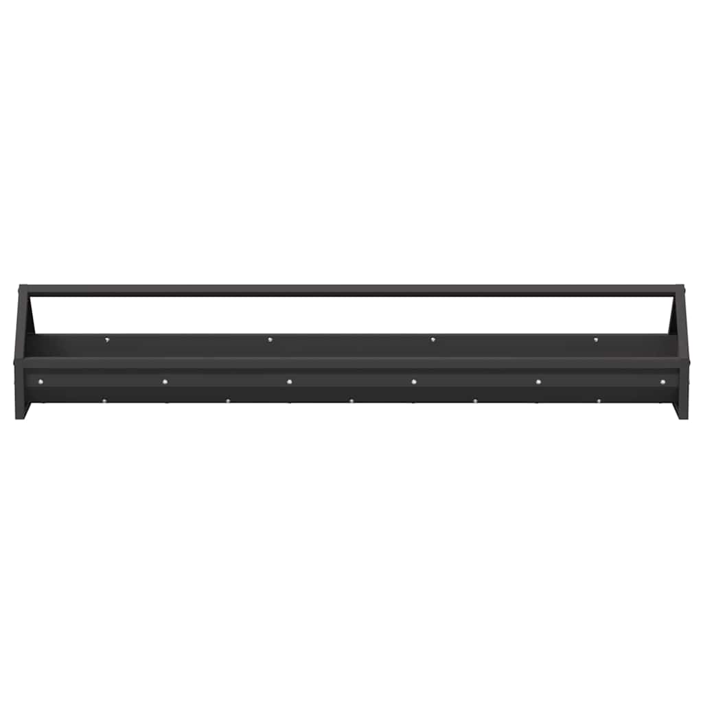 Chicken Feeding Trough Black 108 x 20.5 x 20 cm