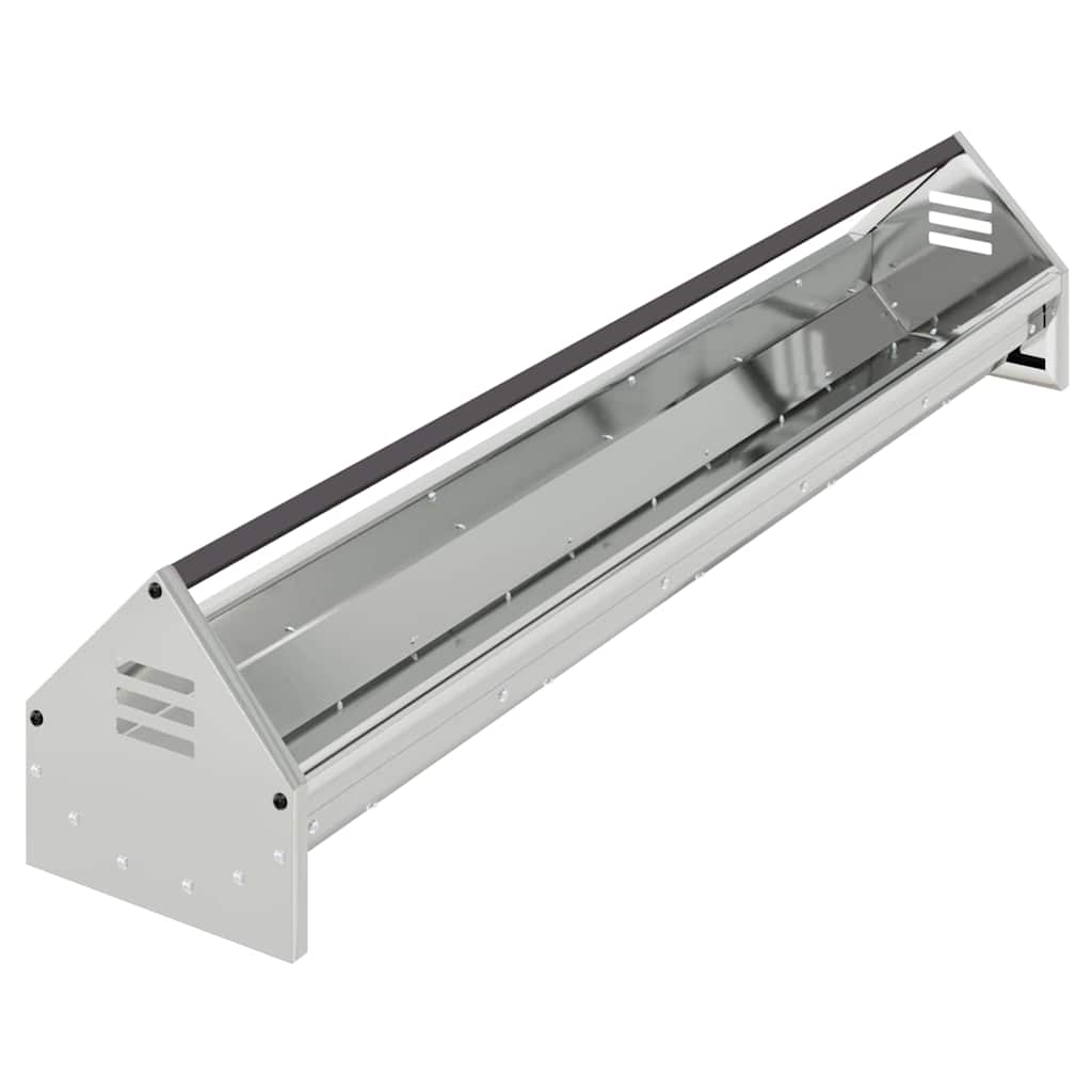 Chicken Feeding Trough Silver 108 x 20.5 x 20 cm 5 kg