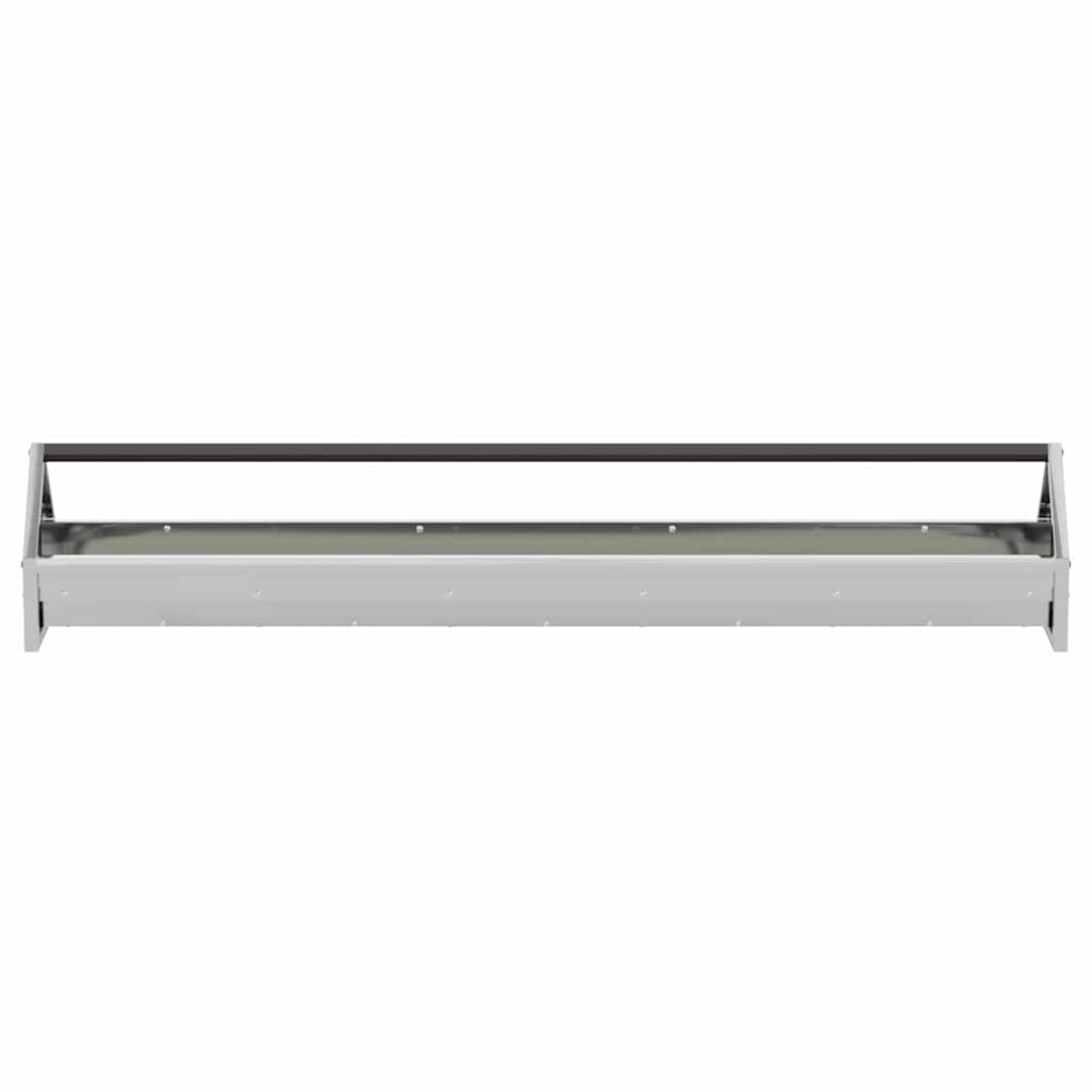 Chicken Feeding Trough Silver 108 x 20.5 x 20 cm 5 kg