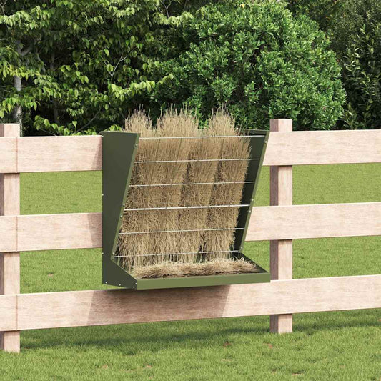 Hay Feeder Olive Green 71 x 33 x 70 cm 5 kg Cold-Rolled Steel