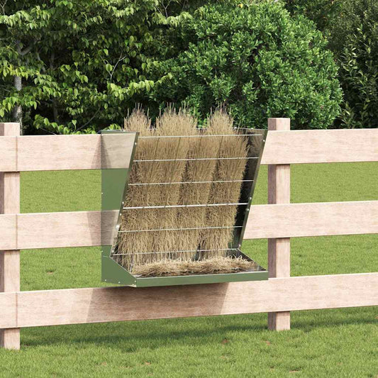 Hay Feeder Silver 71 x 33 x 70 cm 5 kg Galvanised Steel