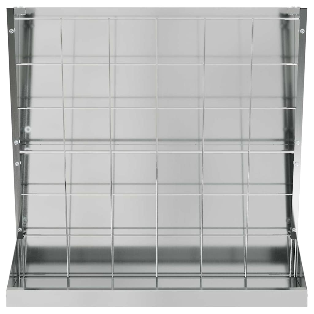 Hay Feeder Silver 71 x 33 x 70 cm Galvanised Steel