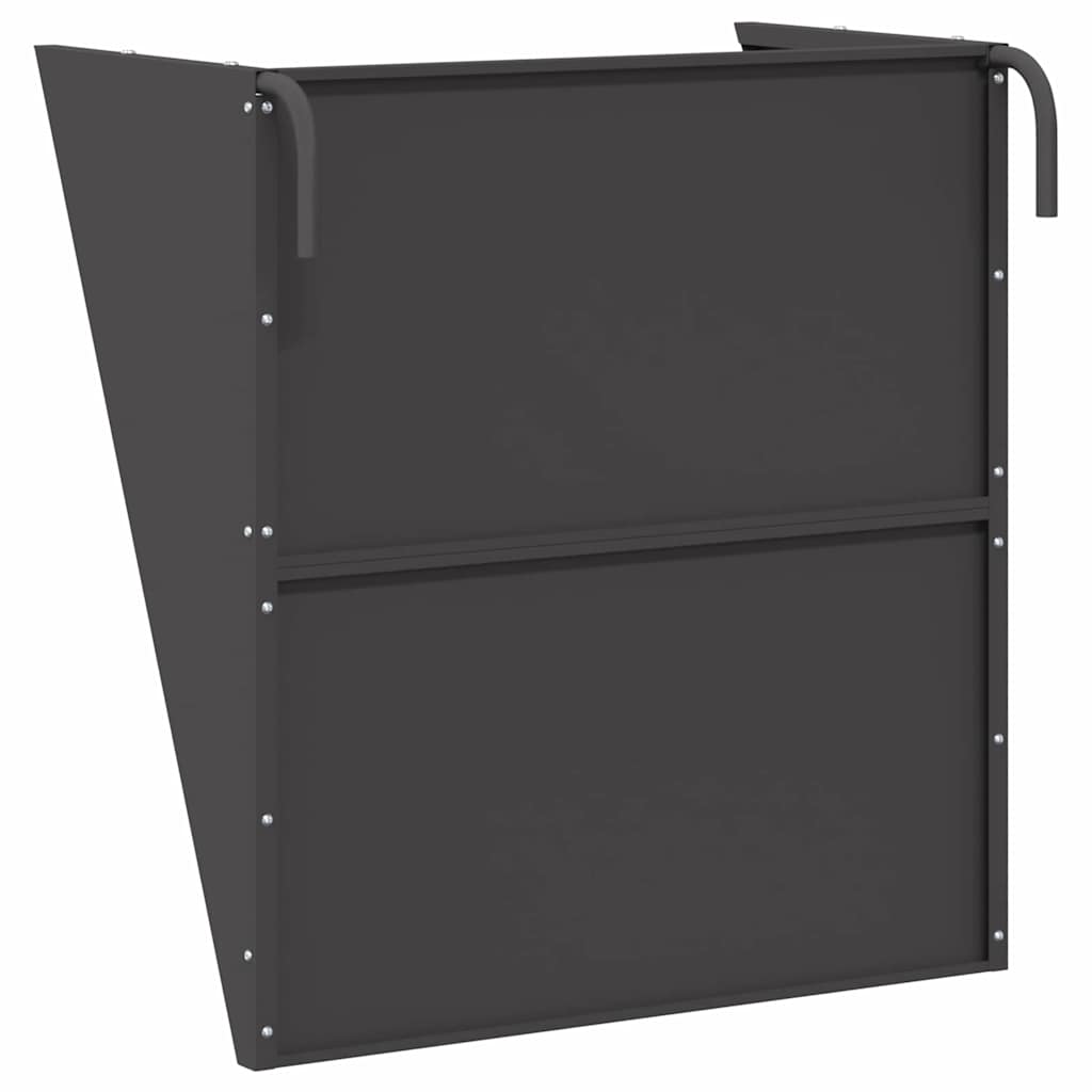 Hanging Hay Feeder Black 61 x 33 x 66 cm Cold-Rolled Steel