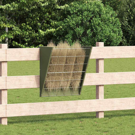 Hanging Hay Feeder Olive Green 61 x 33 x 66 cm 5 kg