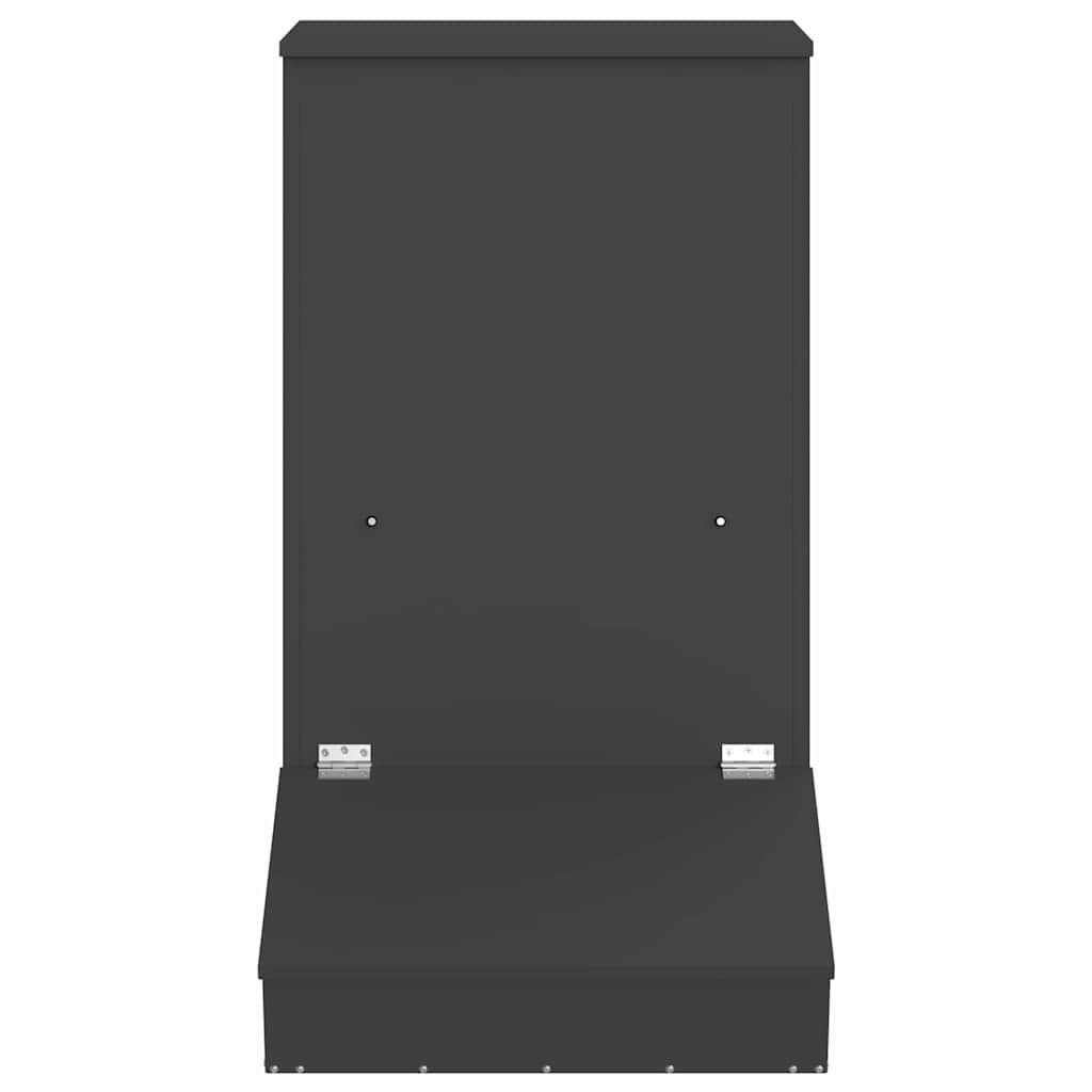 Pig Feeder Black 55 x 51 x 91.5 cm Cold-Rolled Steel