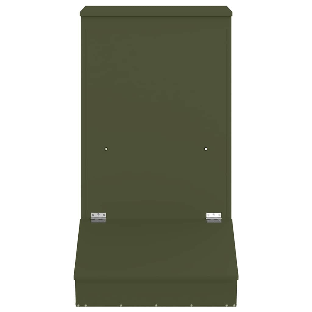 Pig Feeder Olive Green 55 x 51 x 91.5 cm Cold-Rolled Steel