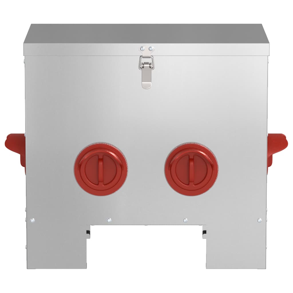 Chicken Feeder Silver 40.5 x 25 x 38 cm 20 kg Galvanised Steel