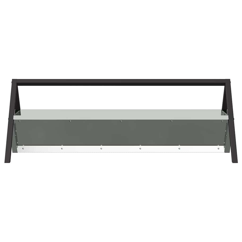 Livestock Feeding Trough Silver 111 x 76 x 38 cm