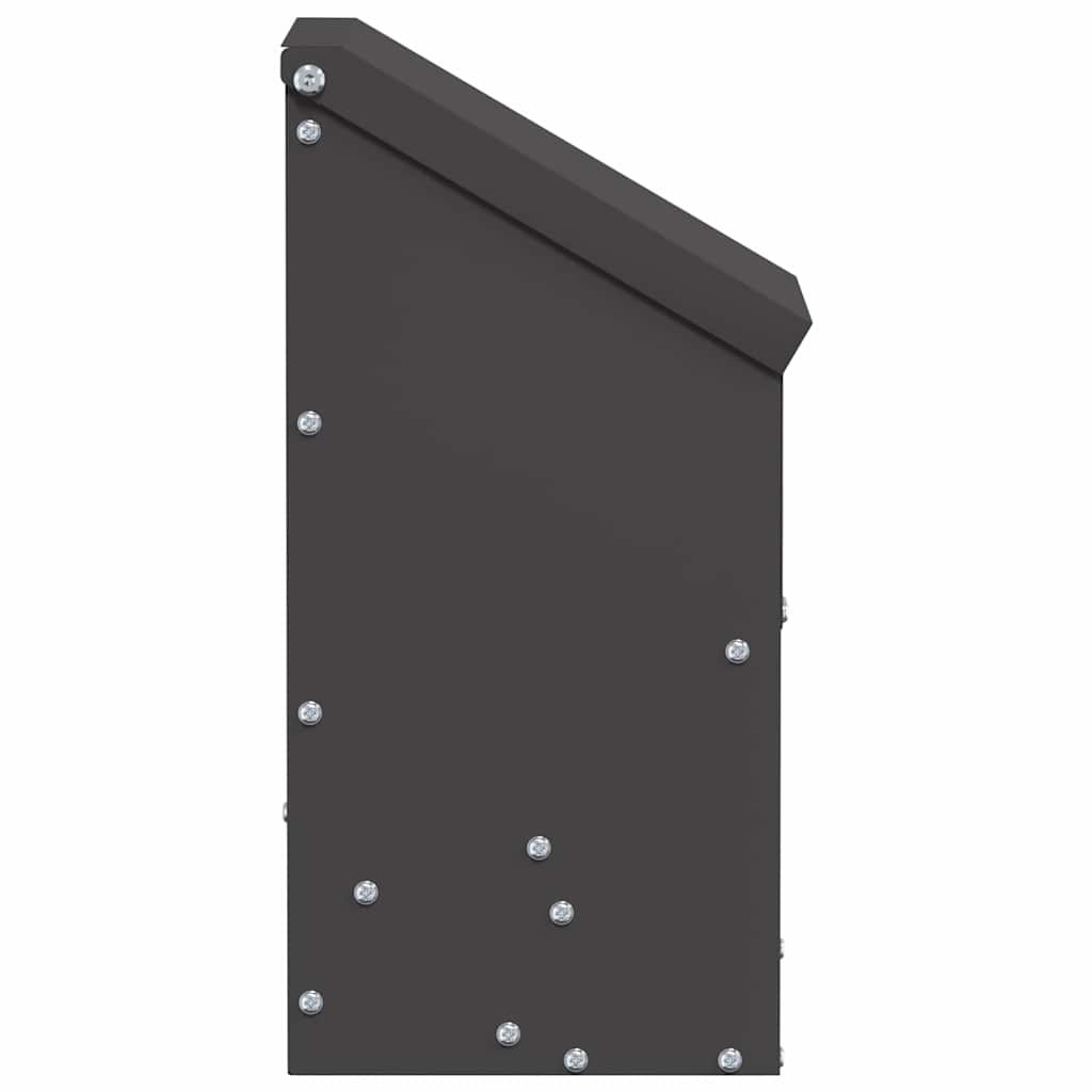 Chicken Feeder Black 21 x 16 x 33 cm Cold-Rolled Steel