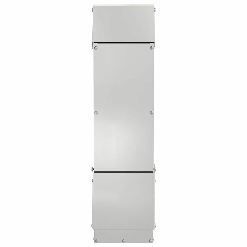 Chicken Feeder Silver 13 x 12 x 51 cm Galvanised Steel
