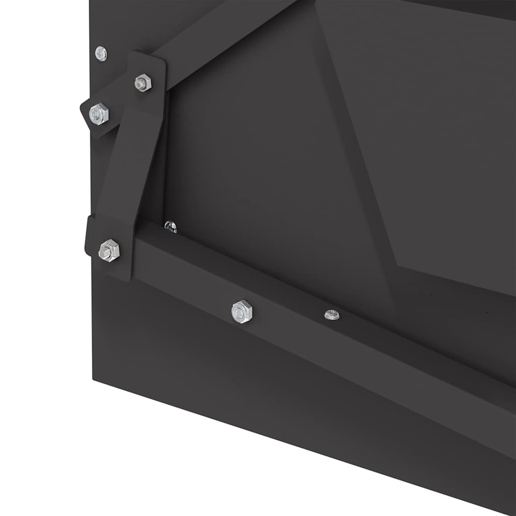 Chicken Treadle Feeder Black 50 x 40 x 29 cm Cold-Rolled Steel