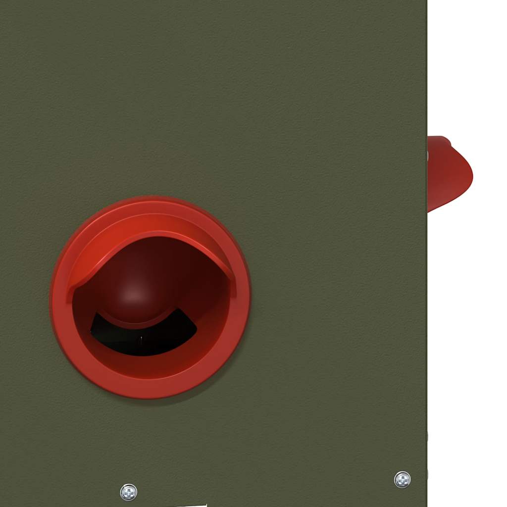 Chicken Feeder 2 pcs Olive Green 40.5 x 25 x 38 cm