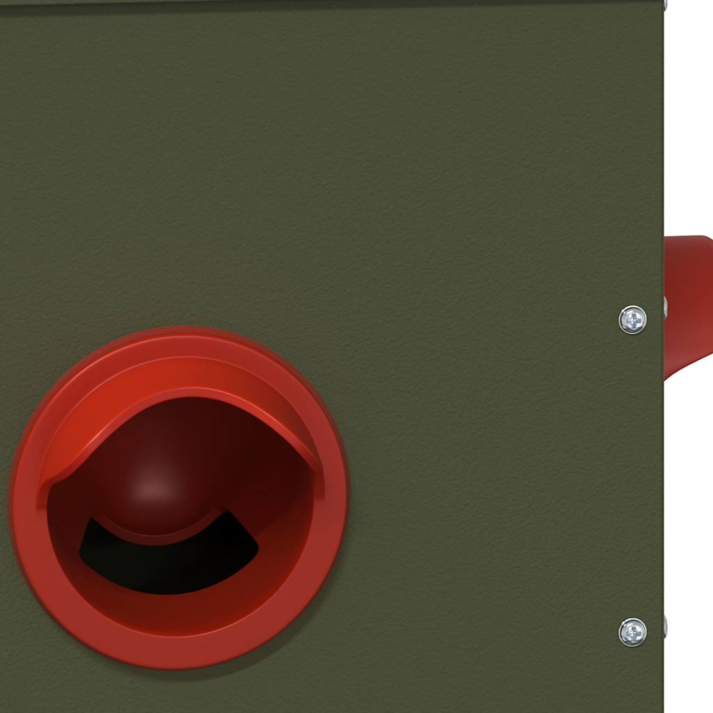 Chicken Feeder 2 pcs Olive Green 41.5 x 20.5 x 33 cm