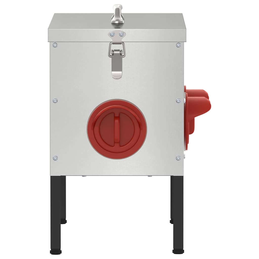 Chicken Feeder 2 Silver 41.5 x 20.5 x 33 cm 15 kg