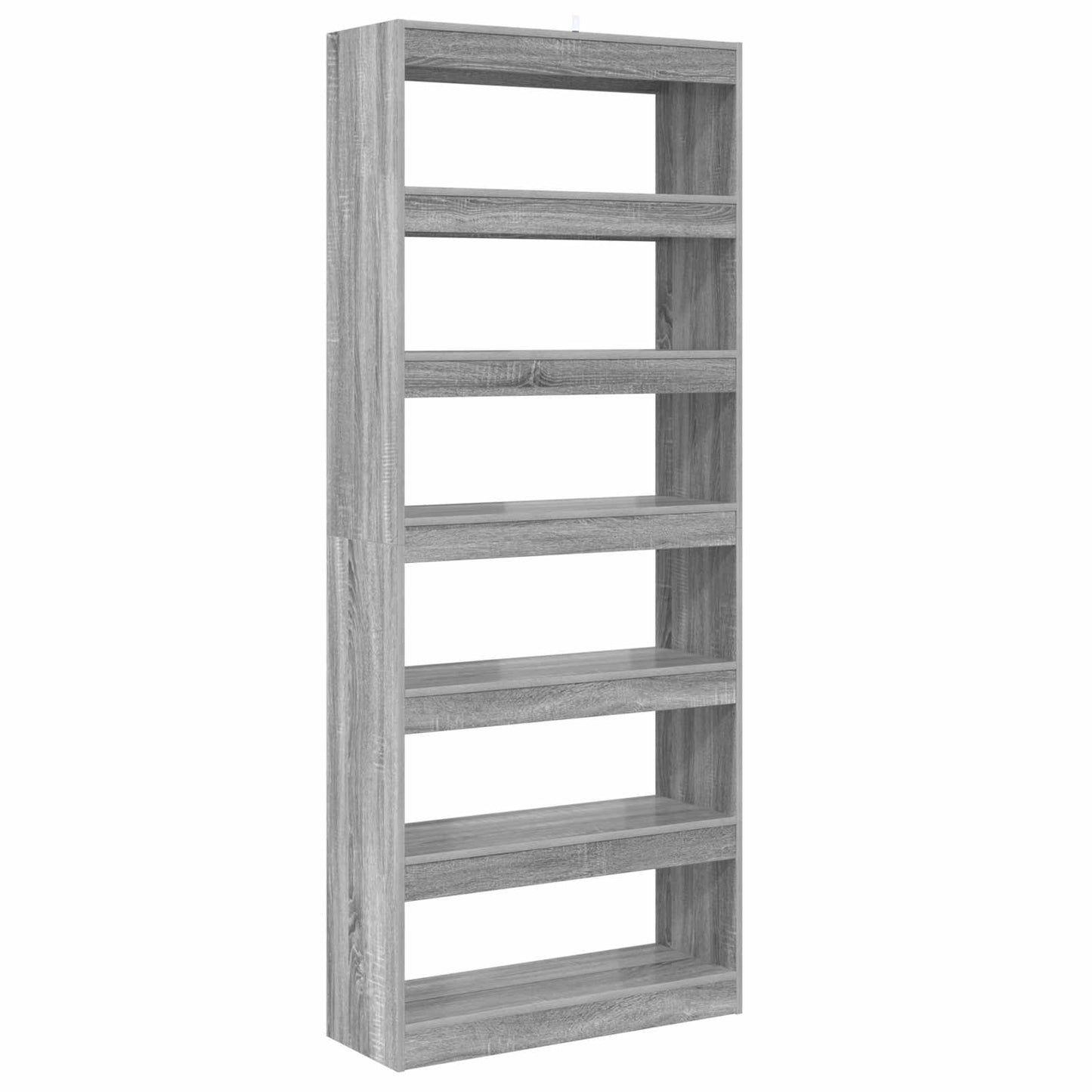 Book Cabinet 6-Tier 80 x 30 x 198 cm Engineered Wood