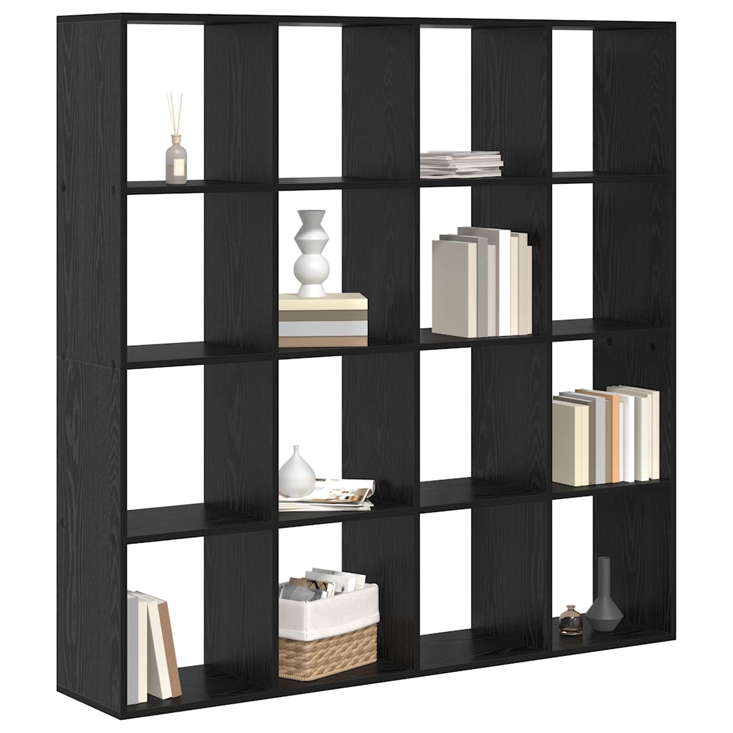 Book Cabinet 16-Tier 137.5 x 29 x 137.5 cm Engineered Wood