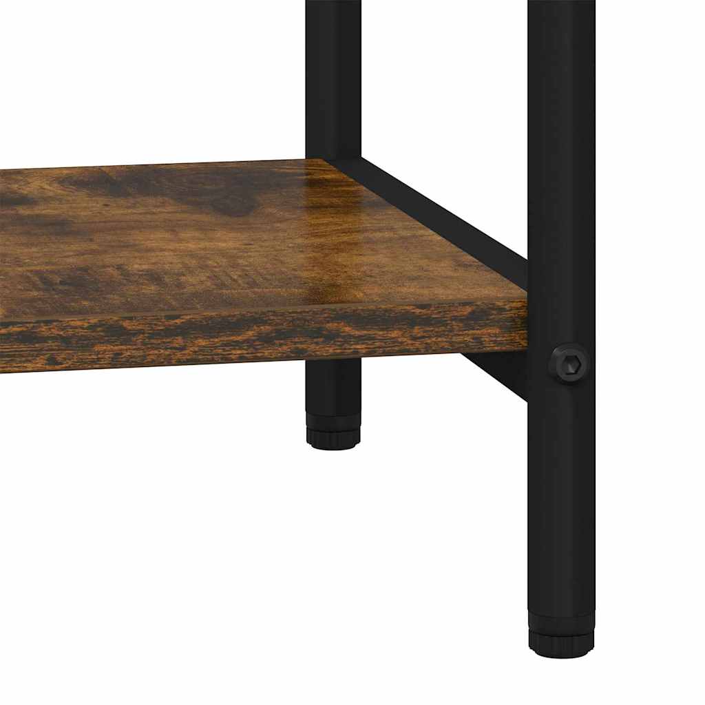 Bookshelf 4-Tier 80 x 30 x 146 cm Engineered wood Smoked Oak