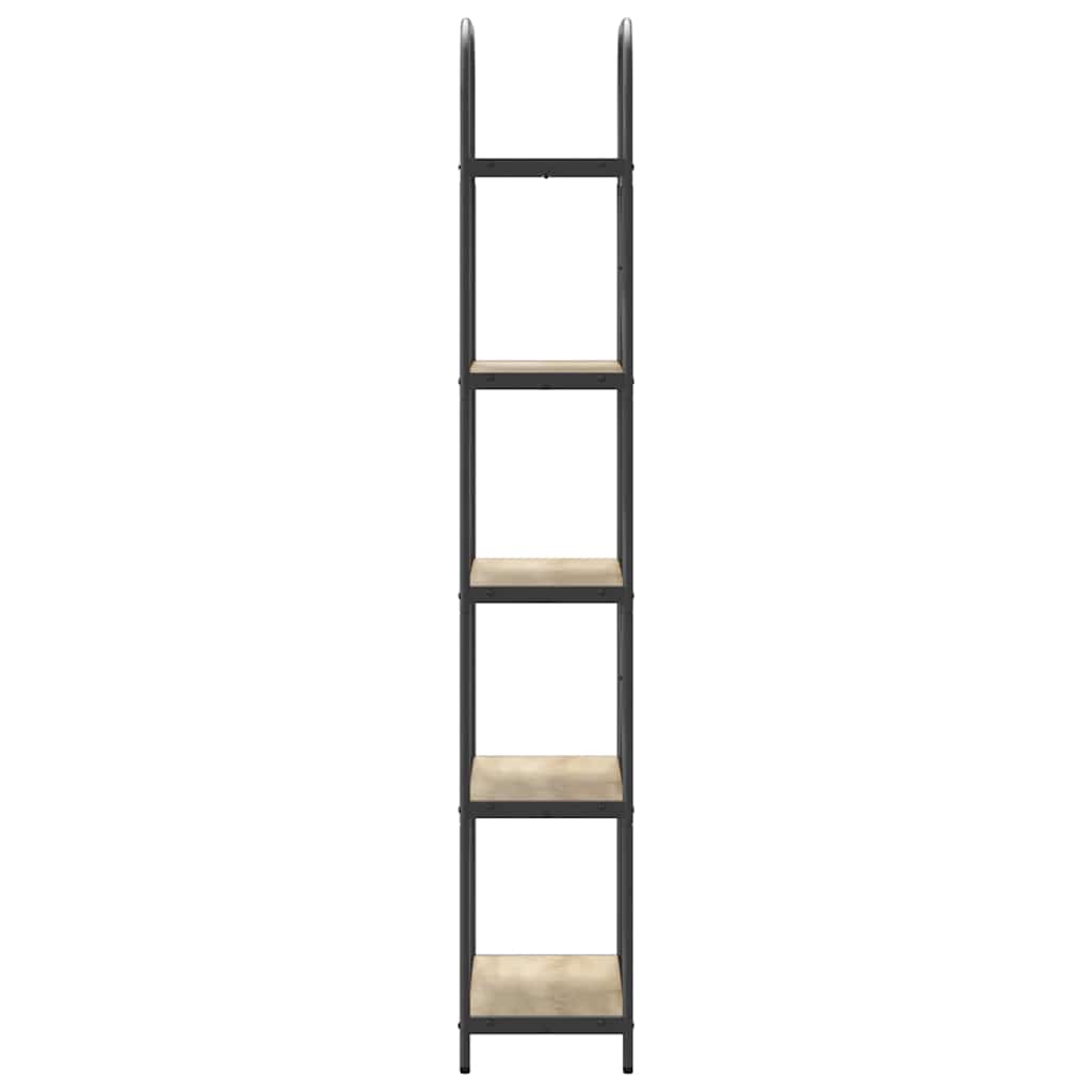 Bookshelf 5-Tier 60 x 30 x 183 cm Engineered wood Sonoma Oak
