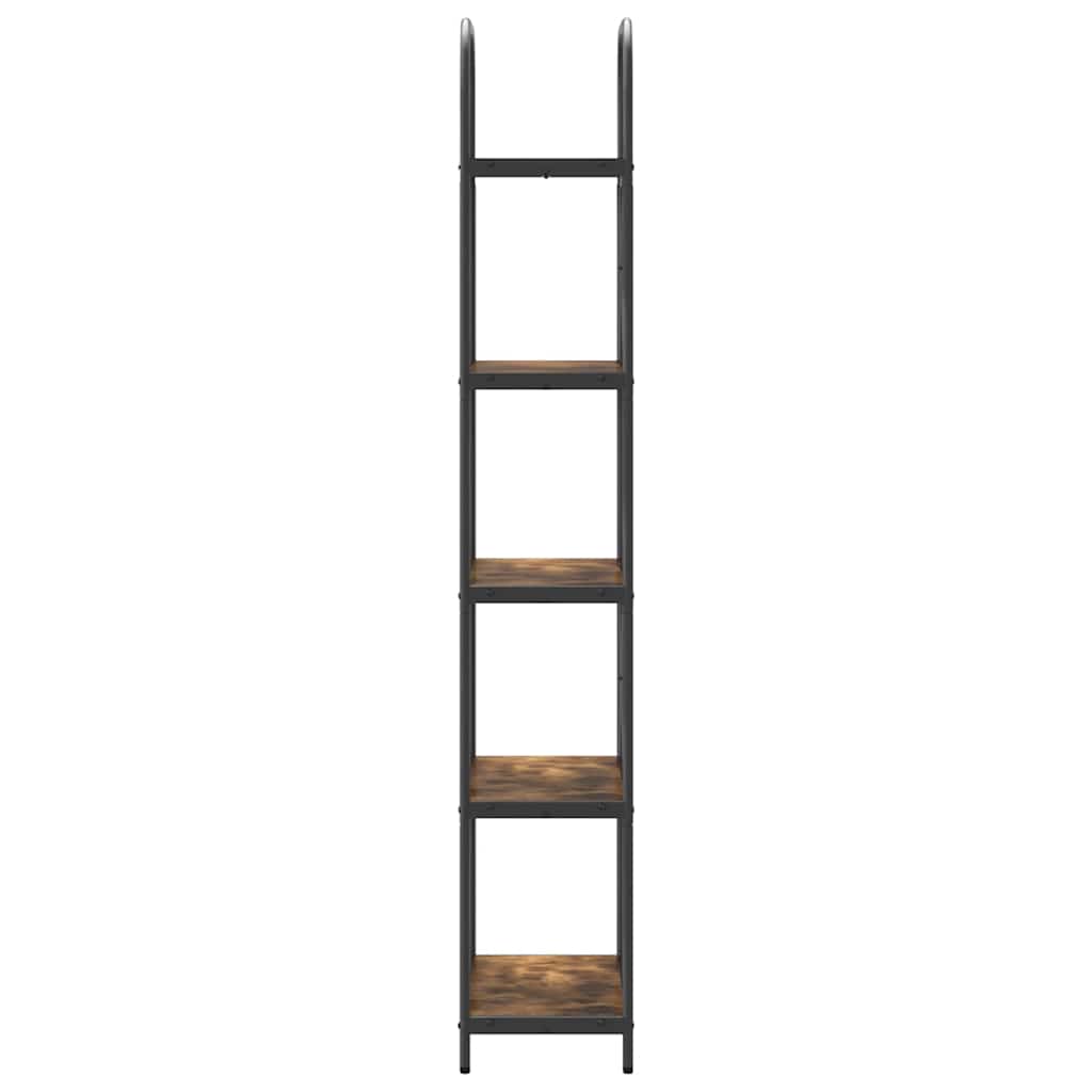 Bookshelf 5-Tier 60 x 30 x 183 cm Engineered wood Smoked Oak