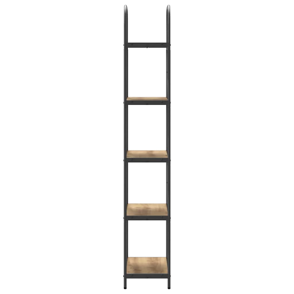 Bookshelf 5-Tier 60 x 30 x 183 cm Engineered wood Artisan Oak