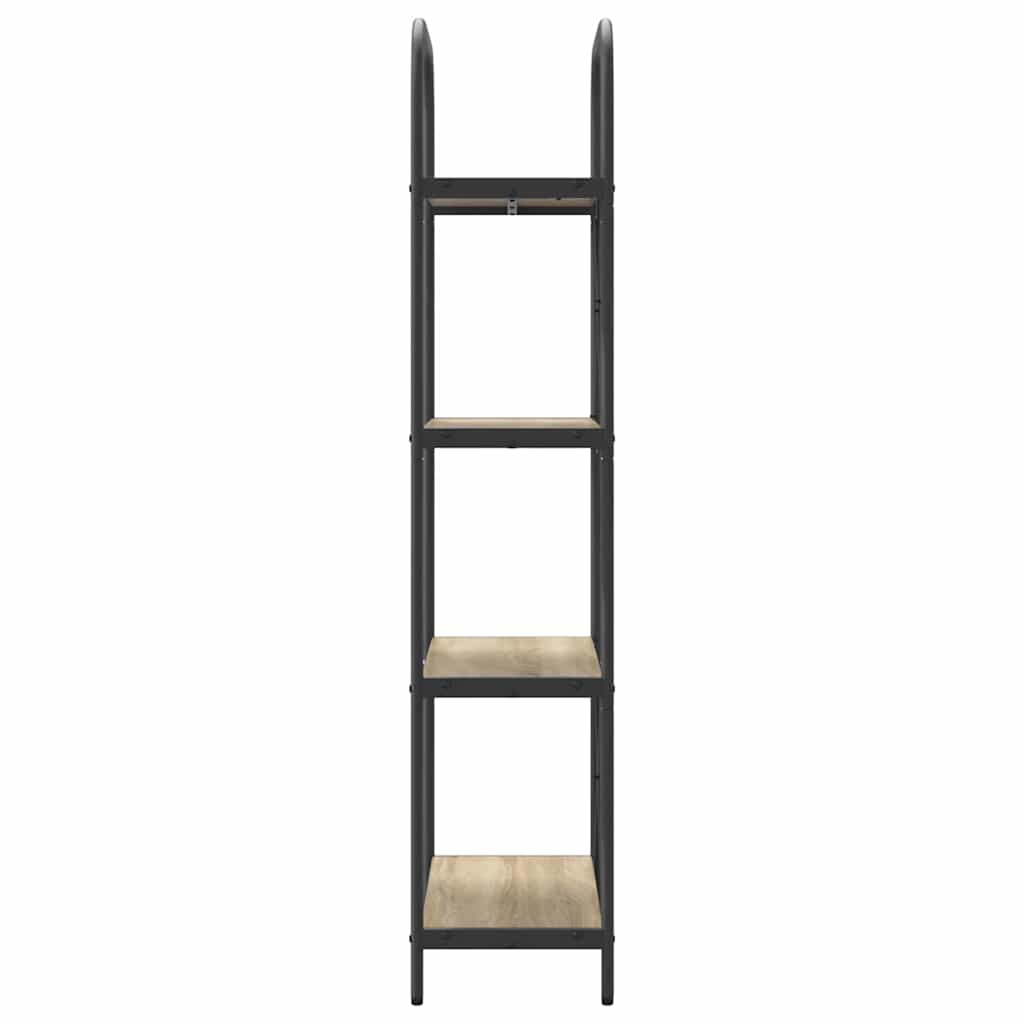 Bookshelf 4-Tier 60 x 30 x 146 cm Engineered wood Sonoma Oak