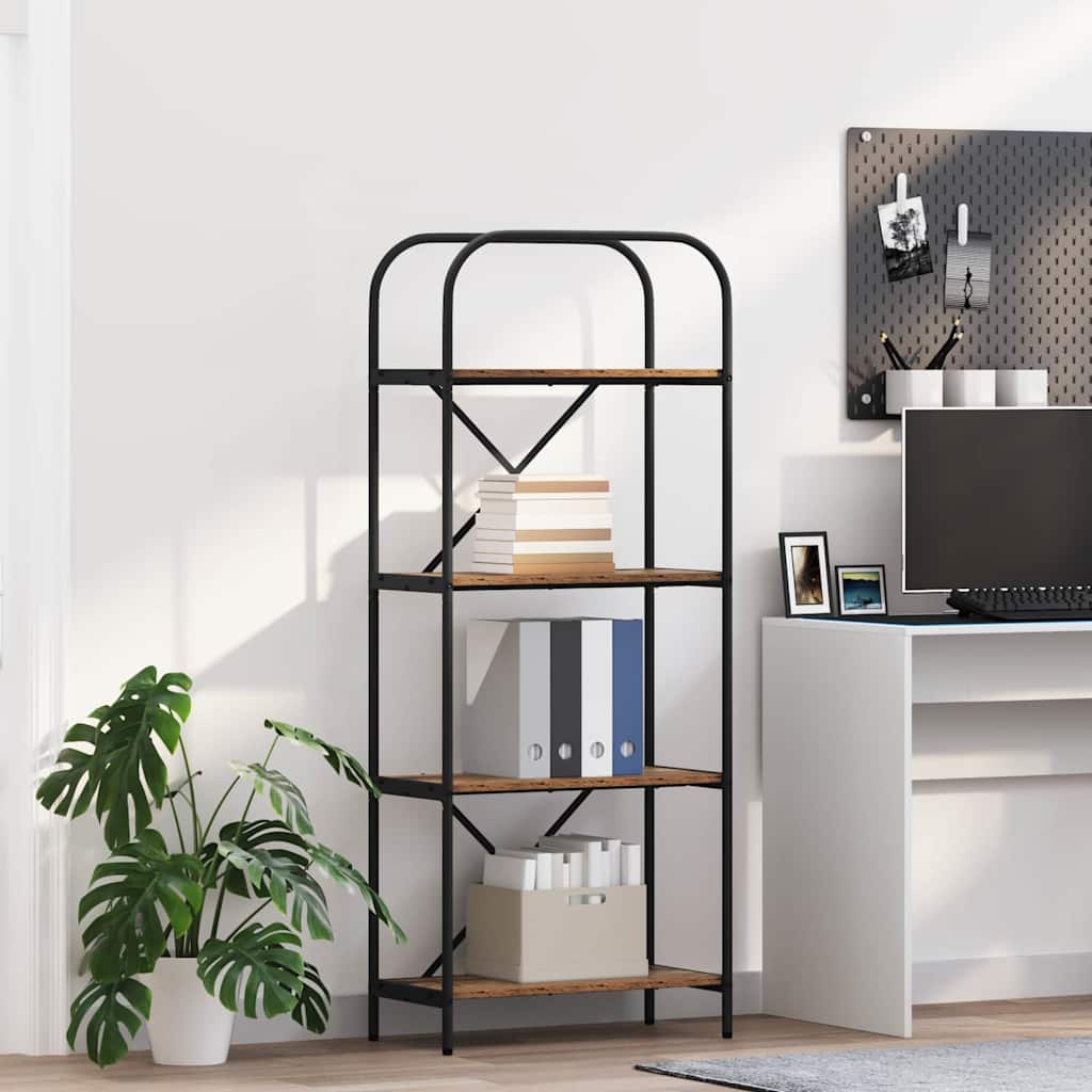 Bookshelf Old Wood 60 x 30 x 146 cm Engineered wood