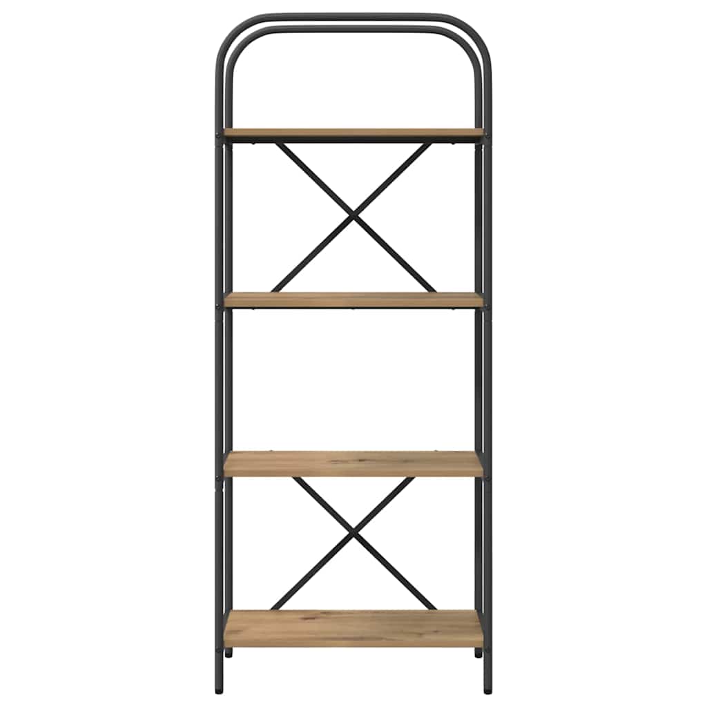 Bookshelf 4-Tier 60 x 30 x 146 cm Engineered wood Artisan Oak