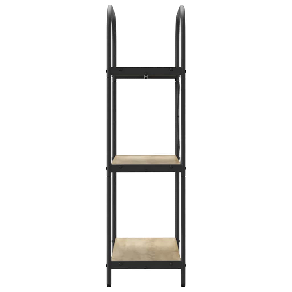 Bookshelf 3-Tier 60 x 30 x 109 cm Engineered wood Sonoma Oak