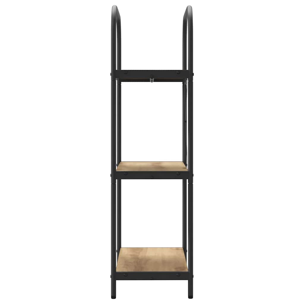 Bookshelf 3-Tier 60 x 30 x 109 cm Engineered wood Artisan Oak