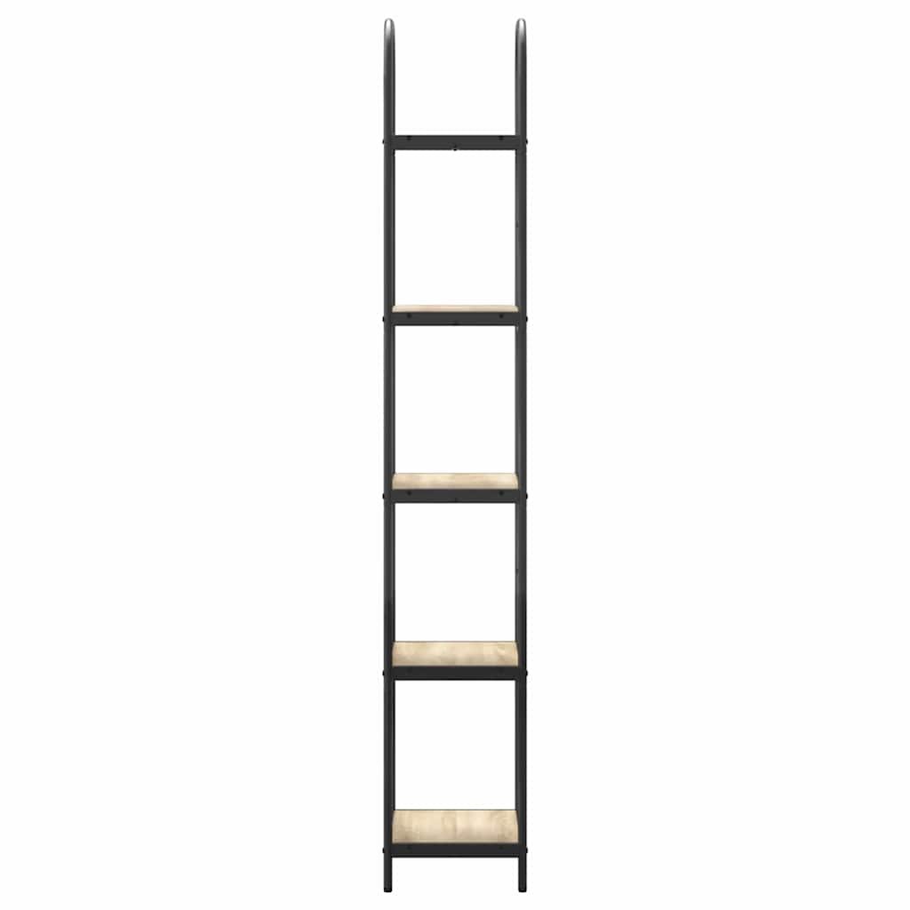 Bookshelf 5-Tier 40 x 30 x 183 cm Engineered wood Sonoma Oak