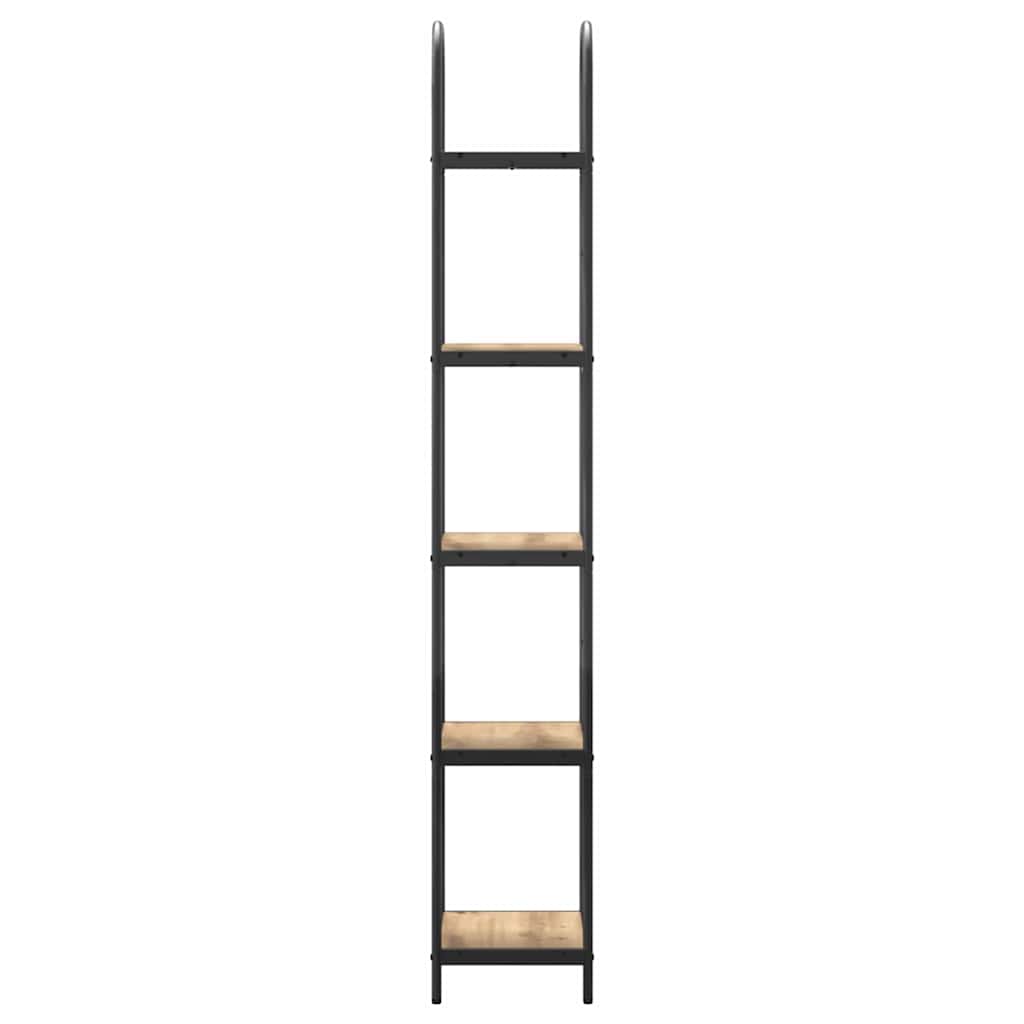 Bookshelf 5-Tier 40 x 30 x 183 cm Engineered wood Artisan Oak