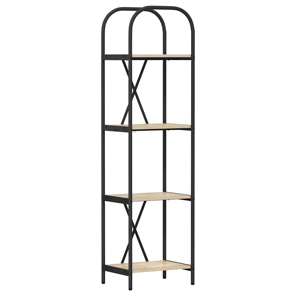 Bookshelf 4-Tier 40 x 30 x 146 cm Engineered wood Sonoma Oak