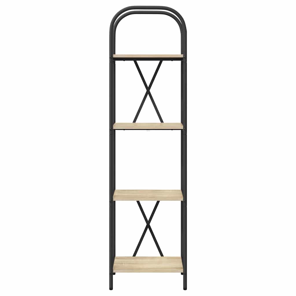 Bookshelf 4-Tier 40 x 30 x 146 cm Engineered wood Sonoma Oak