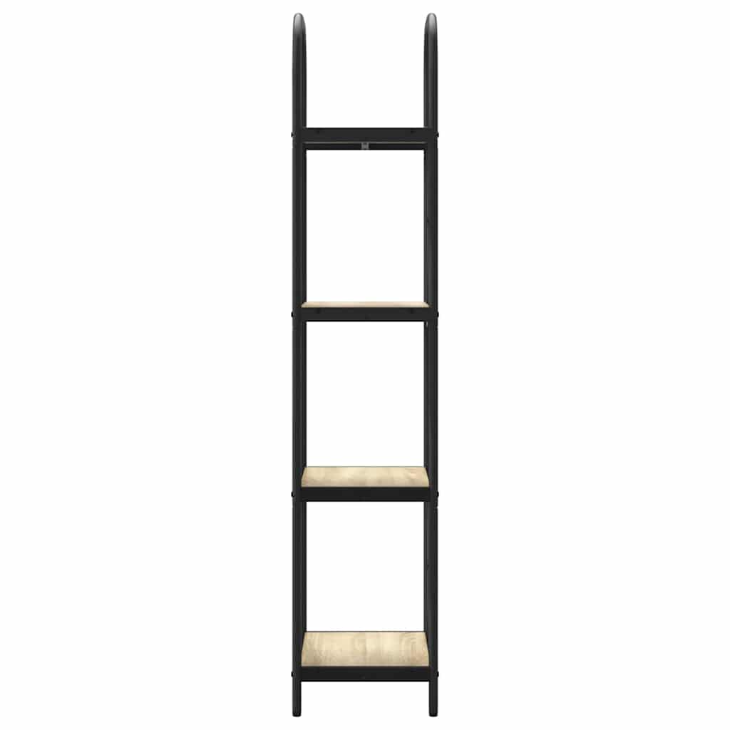 Bookshelf 4-Tier 40 x 30 x 146 cm Engineered wood Sonoma Oak