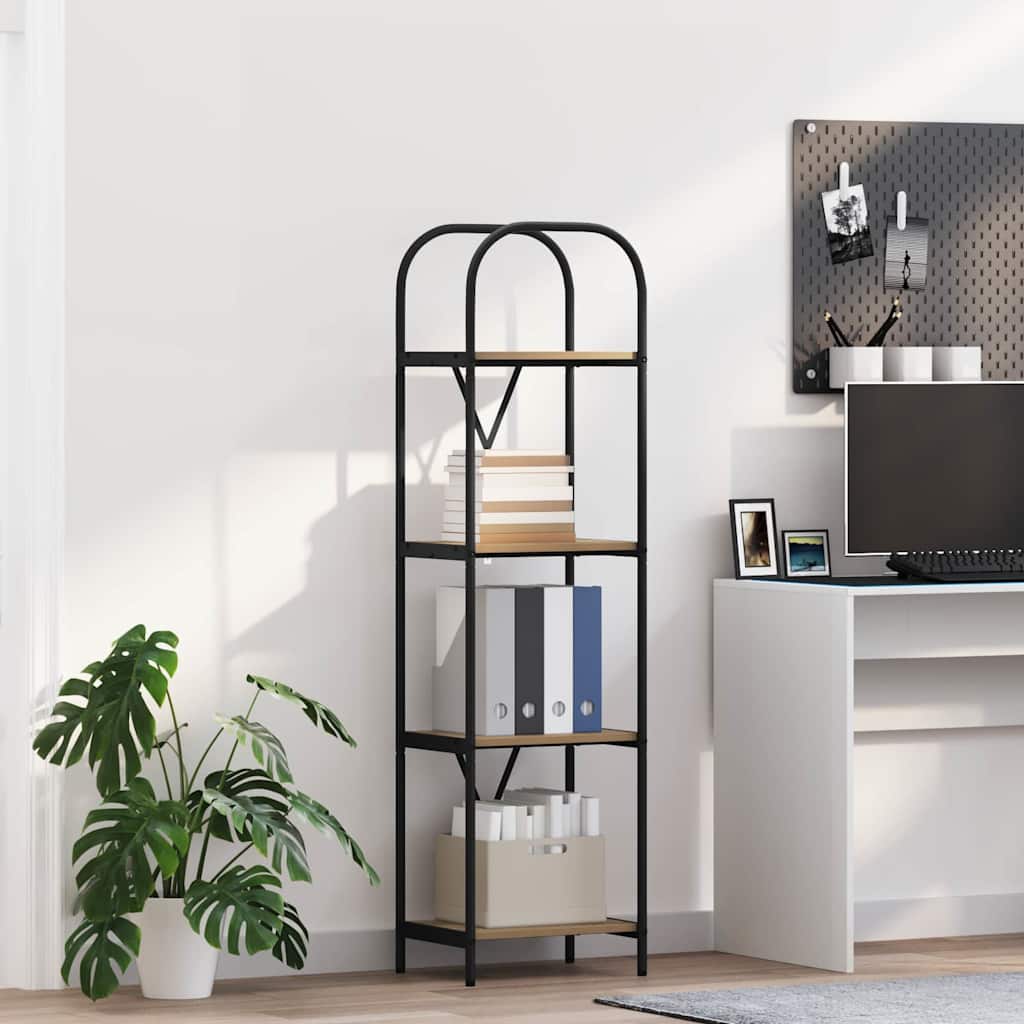 Bookshelf 4-Tier 40 x 30 x 146 cm Engineered wood Artisan Oak