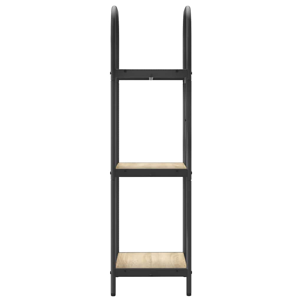 Bookshelf 3-Tier 40 x 30 x 109 cm Engineered wood Sonoma Oak