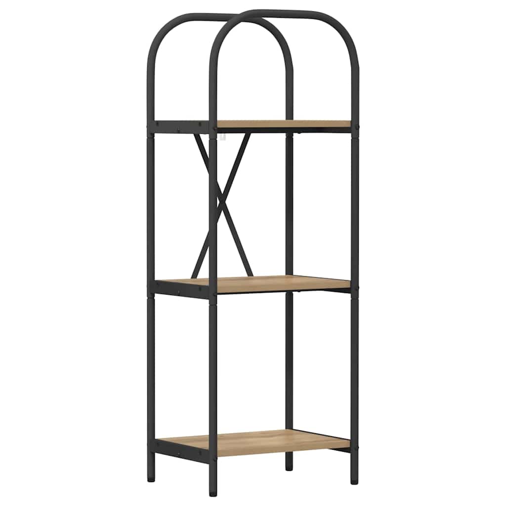 Bookshelf 3-Tier 40 x 30 x 109 cm Engineered wood Artisan Oak