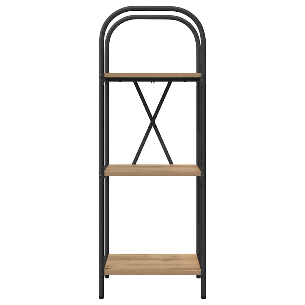 Bookshelf 3-Tier 40 x 30 x 109 cm Engineered wood Artisan Oak