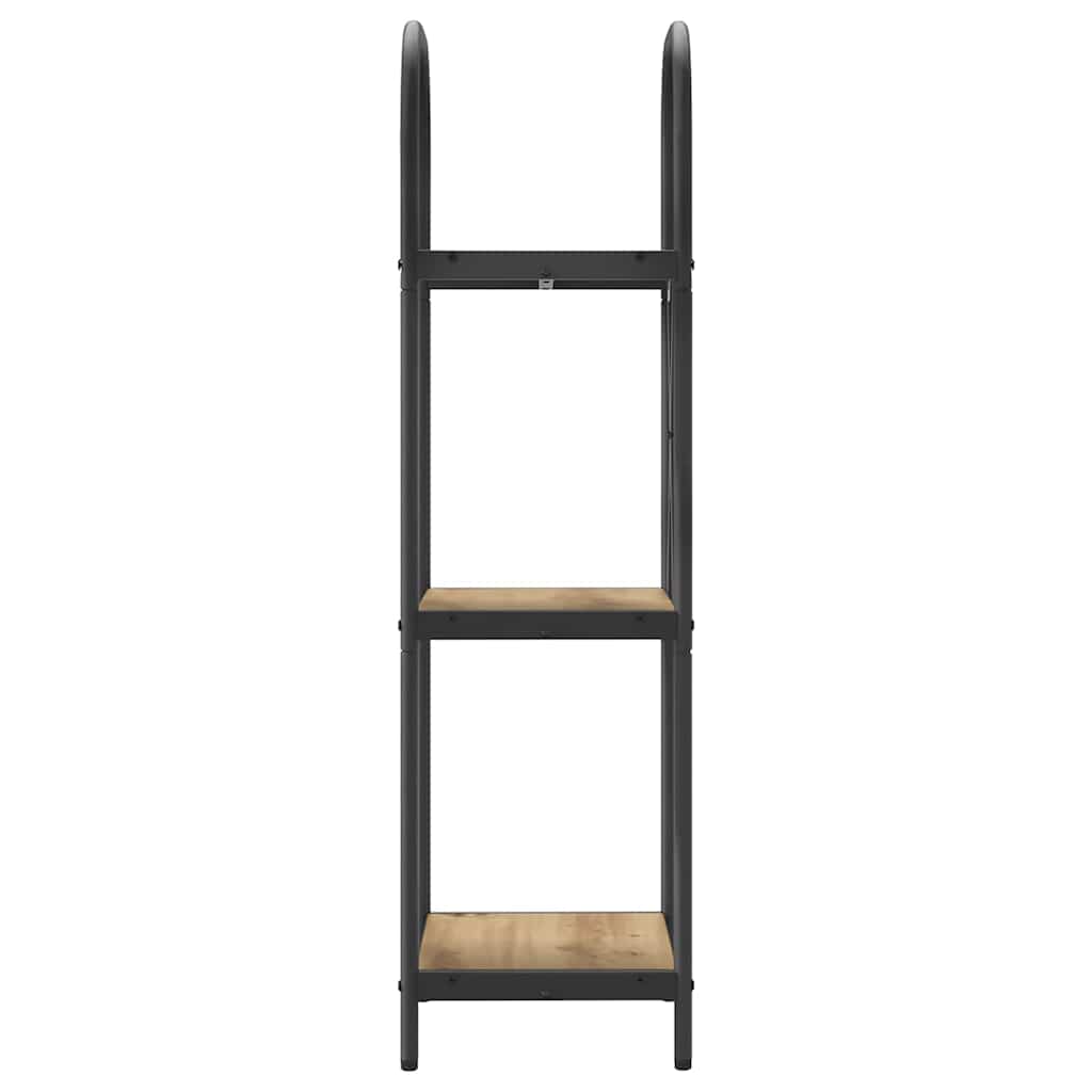 Bookshelf 3-Tier 40 x 30 x 109 cm Engineered wood Artisan Oak