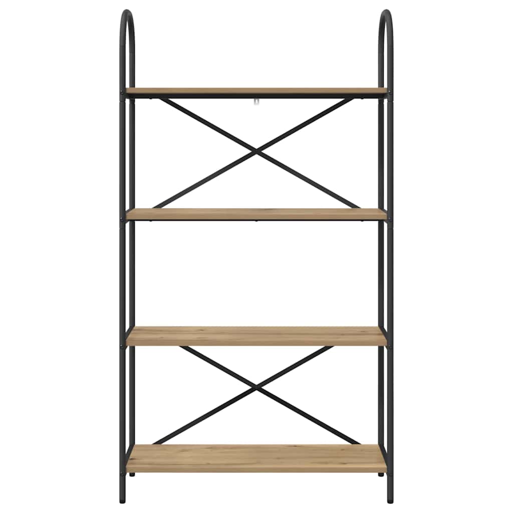 Bookshelf 4-Tier 80 x 30 x 146 cm Engineered wood Artisan Oak