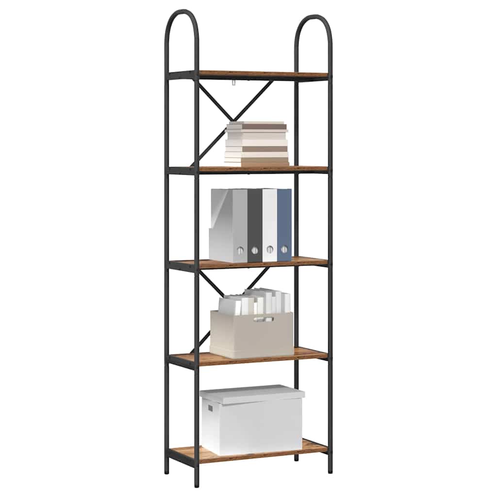 Bookshelf Old Wood 60 x 30 x 183 cm Engineered wood