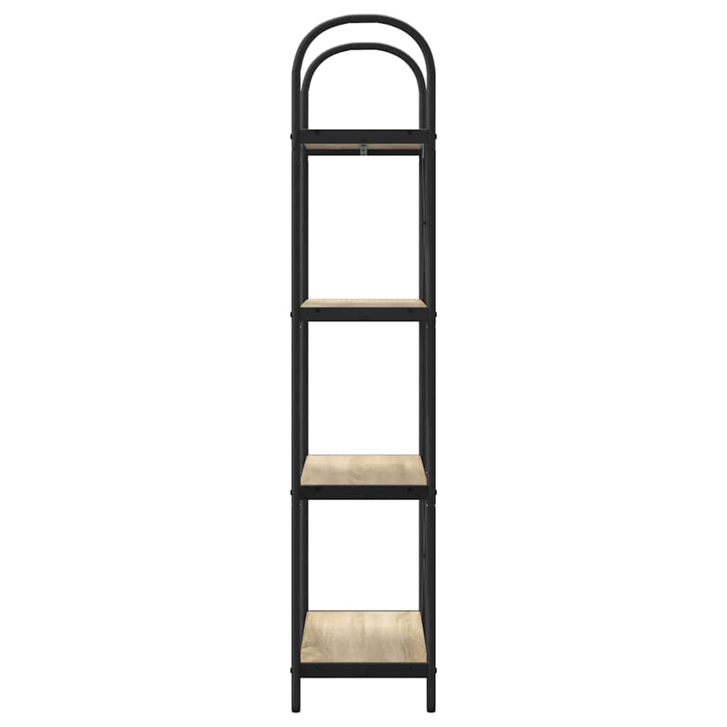 Bookshelf 4-Tier 60 x 30 x 146 cm Engineered wood Sonoma Oak