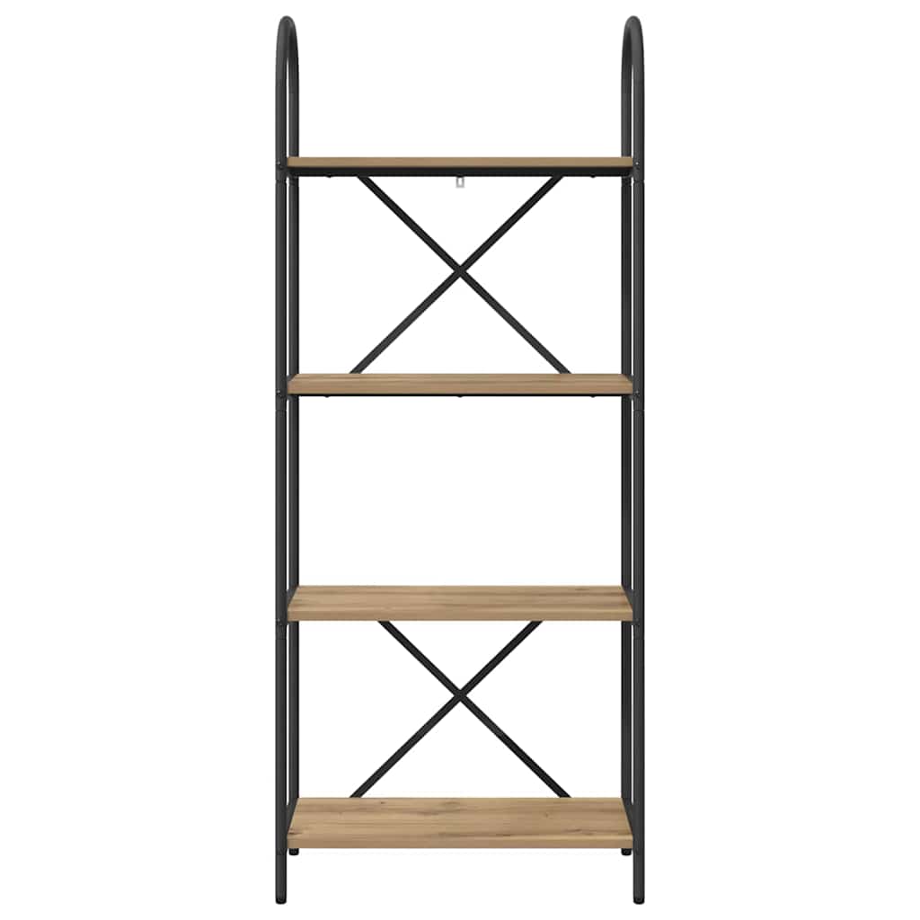 Bookshelf 4-Tier 60 x 30 x 146 cm Engineered wood Artisan Oak