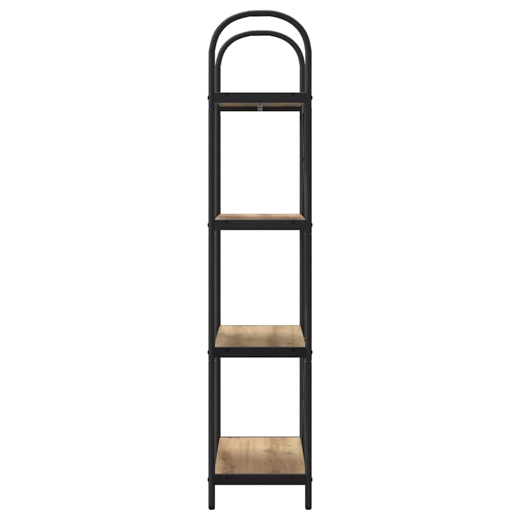 Bookshelf 4-Tier 60 x 30 x 146 cm Engineered wood Artisan Oak