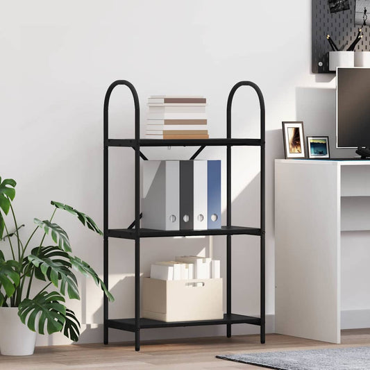 Bookshelf Black Oak 60 x 30 x 109 cm Engineered wood